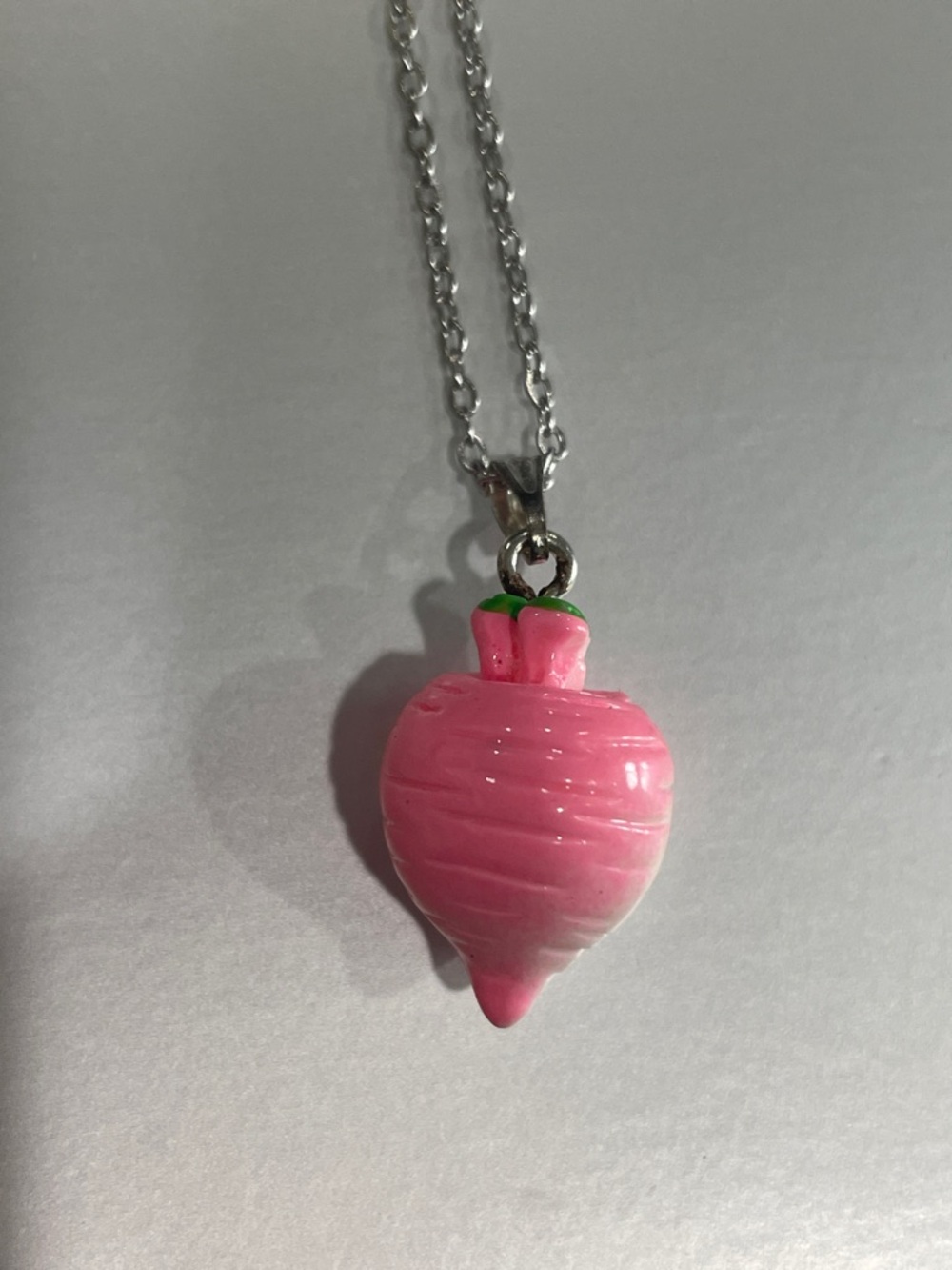 Pink Turnip Drop Pendant Necklace - Women Jewelry